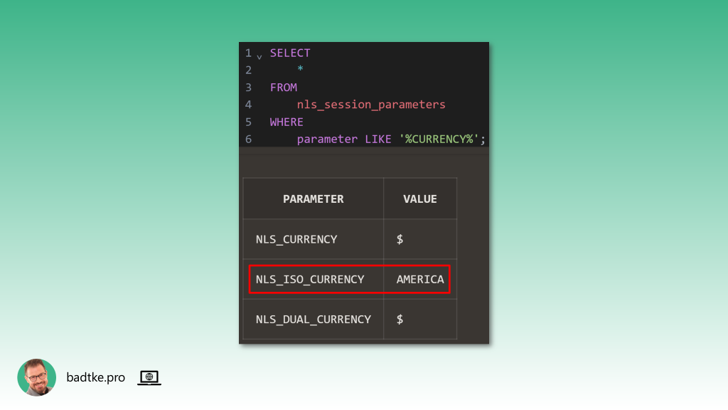 Ilustracja wartości dla ustawień narodowych waluty.
